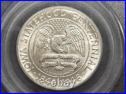 1946 Iowa Centennial Silver Commemorative Half Dollar 50C MS 66 PCGS