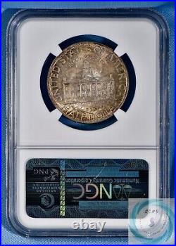 1946 Iowa Commemorative 50c NGC MS66 Beautifully Toned Premium Gem Coin