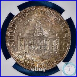 1946 Iowa Commemorative 50c NGC MS66 Beautifully Toned Premium Gem Coin