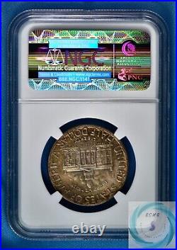 1946 Iowa Commemorative 50c NGC MS66 Beautifully Toned Premium Gem Coin