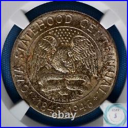 1946 Iowa Commemorative 50c NGC MS66 Beautifully Toned Premium Gem Coin