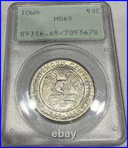 1946 Iowa Commemorative Half Dollar MS65 PCGS Rattler OGH 1946 Iowa Commemorative Half Dollar MS65 PCGS Rattler OGH