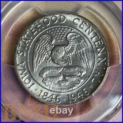1946 Iowa Commemorative Half Dollar PCGS MS65 Lightly Toned