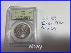1946 Iowa Commemorative Silver Half Dollar PCGS MS65 Lot #827