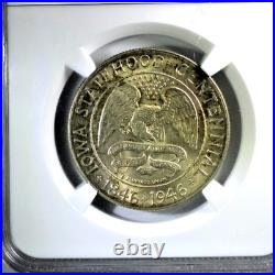 1946 Iowa Silver Commemorative Half Dollar NGC MS-65 Mint State 65 Gem