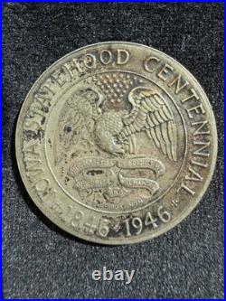 1946 Iowa Silver Commemorative Half Dollar Uncleaned Toner