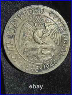 1946 Iowa Silver Commemorative Half Dollar Uncleaned Toner