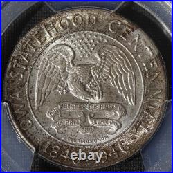 1946 Iowa Statehood Centennial Half PCGS MS67. Original Diagonal Tab Toning 1946 Iowa Statehood Centennial Half PCGS MS67. Original Diagonal Tab Toning