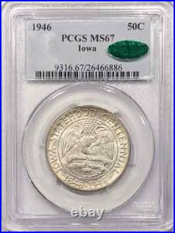 1946 P Iowa Commemorative Half Dollar PCGS MS-67 CAC