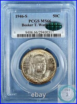1946-S Booker T Washington Commemorative Half Dollar PCGS MS66 CAC Approved