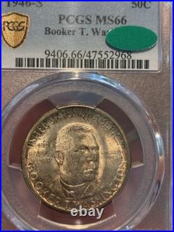 1946-S Booker T. Washington Half Dollar PCGS MS66CAC? Toned