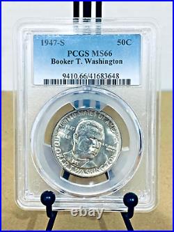1947-S Booker T Washington Commemorative Half Dollar PCGS MS66 #41683648