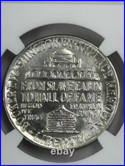1949 P Booker T Washington Silver Half Dollar NGC MS65 Toned Only 6,004 Minted