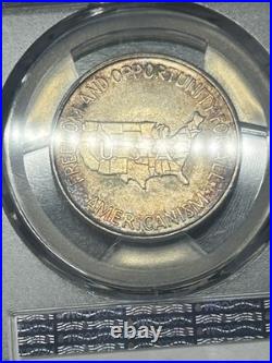 1951 P Washington Carver Commemorative Half PCGS MS65 Colorful Toning Toned