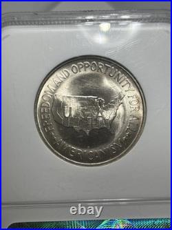 1951 S Washington Carver Silver Half Dollar NGC MS64