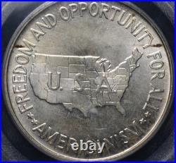 1951 Washington Carver Commemorative Half Dollar Pcgs Ms 65 Nice Original