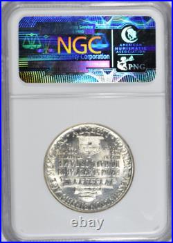 1951-s Booker T. Washington Silver Commemorative Half Dollar Ngc Ms65