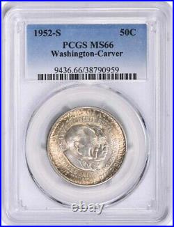 1952-S Washington-Carver Commemorative Silver Half Dollar MS66 PCGS