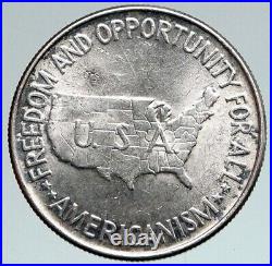 1952 USA BOOKER T. WASHINGTON G. CARVER Silver Half Dollar 50 Cent Coin i90959