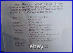 1982 S Washington Commemorative Half Dollar PR 70 UCAM 90% Silver