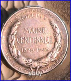 2. 1920 Silver Maine Half Dollar Key Date Early Commemorative Beautiful Orig