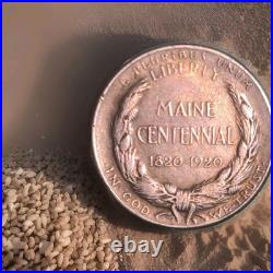 2. 1920 Silver Maine Half Dollar Key Date Early Commemorative Beautiful Orig