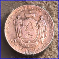 2. 1920 Silver Maine Half Dollar Key Date Early Commemorative Beautiful Orig