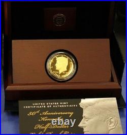 2014 W Kennedy Gold Proof Half Dollar Anniversary Chicago ANA Release K15