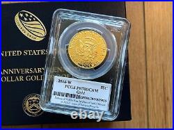 2014-W US John F. Kennedy Half-Dollar Proof Gold Coin PCGS