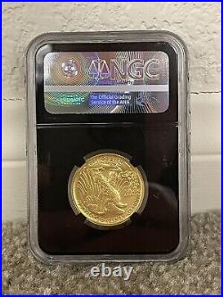 2016 W 50c Gold 1/2 Oz 24k Walking Liberty Half Dollar SP70 NGC Gold Label