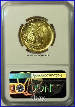2016 W Gold Walking Liberty Half Dollar Centennial Coin NGC SP69