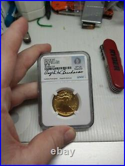 2016 W Gold Walking Liberty Half Dollar Centennial Coin NGC SP70