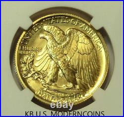 2016 W Gold Walking Liberty Half Dollar Centennial Coin NGC SP70