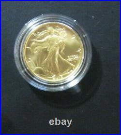 2016-W Walking Liberty Half Dollar Centennial 1/2 ounce GOLD Coin, US Mint 16XA