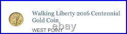 2016 Walking Liberty Centennial Gold Half Dollar Unopened Mint Sealed