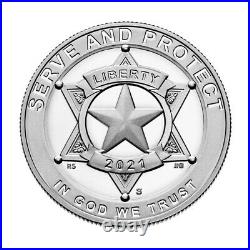2021 S US National Law Enforcement Commemorative Proof Half Dollar 50C NGC PF70