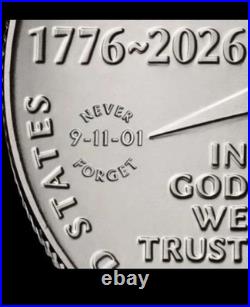 2026-p Half Dollar -9-11-01 Never Forget Privy Mark Pre-sale. 1 Roll