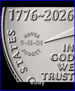 2026-p Half Dollar -9-11-01 Never Forget Privy Mark Pre-sale. 1 Roll