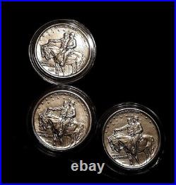 (3) Lot 1925 STONE MOUNTAIN AU to UNC Commemorative Silver Half Dollar Coins (3) Lot 1925 STONE MOUNTAIN AU to UNC Commemorative Silver Half Dollar Coins