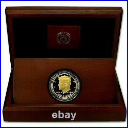 (5 Ea) 2014-w Proof Kennedy 50th Anniversary 24 Kt Gold Half Dollar-unopened Box