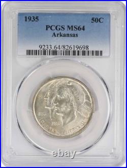 Arkansas Commemorative Silver Half Dollar 1935 MS64 PCGS