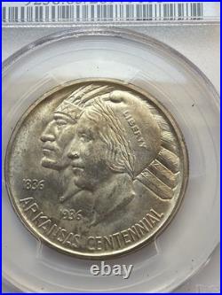 Arkansas Commemorative Silver Half Dollar 1936-D MS65 PCGS