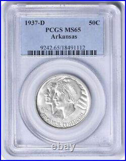 Arkansas Commemorative Silver Half Dollar 1937-D MS65 PCGS