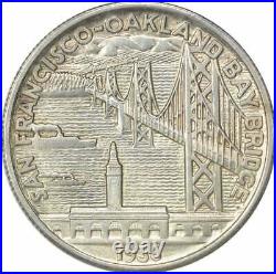 Bay Bridge Commemorative Silver Half Dollar 1936-S AU Uncertified
