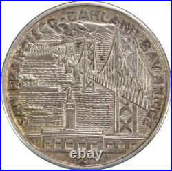 Bay Bridge Commemorative Silver Half Dollar 1936-S AU Uncertified #158