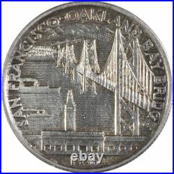 Bay Bridge Commemorative Silver Half Dollar 1936-S AU Uncertified #400 Bay Bridge Commemorative Silver Half Dollar 1936-S AU Uncertified #400