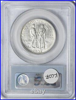 Boone Commemorative Silver Half Dollar 1937, MS64, PCGS
