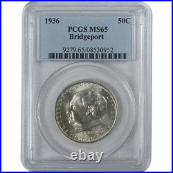 Bridgeport Connecticut Commemorative Half Dollar 1936 MS 65 PCGS