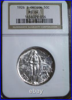 Brilliant 1926-s Oregon 50c Ms64 Early Commemorative Ngc