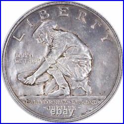 California Commemorative Silver Half Dollar 1925-S AU Uncertified #204